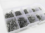 Rompin 500pcs/set mixed size #3~12 high carbon steel carp fishing hooks