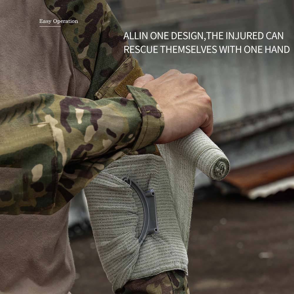 Outdoor Elastic Tactical Tourniquet Camping Supplies First Aid Training Trauma Vacuum