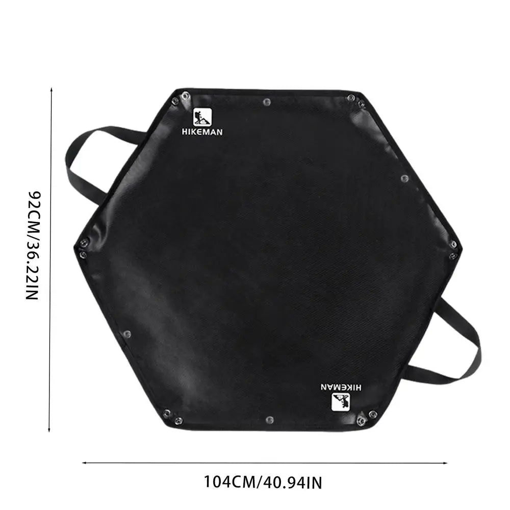 Camping Fireproof Mat Hexagonal Folding Heat Resistant Flame Retardant