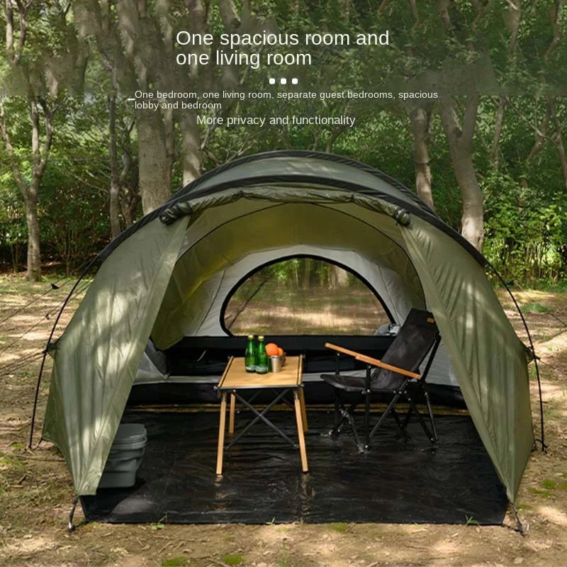 YOUSKY Tunnel Tent Outdoor Camping  Equipment Folding Portable Camping Family Tent