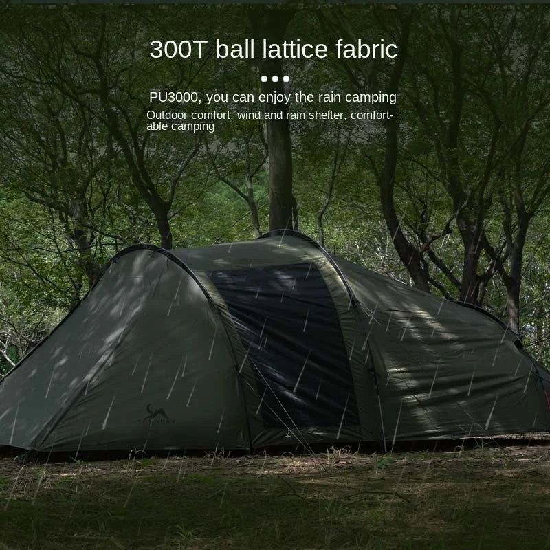 YOUSKY Tunnel Tent Outdoor Camping  Equipment Folding Portable Camping Family Tent