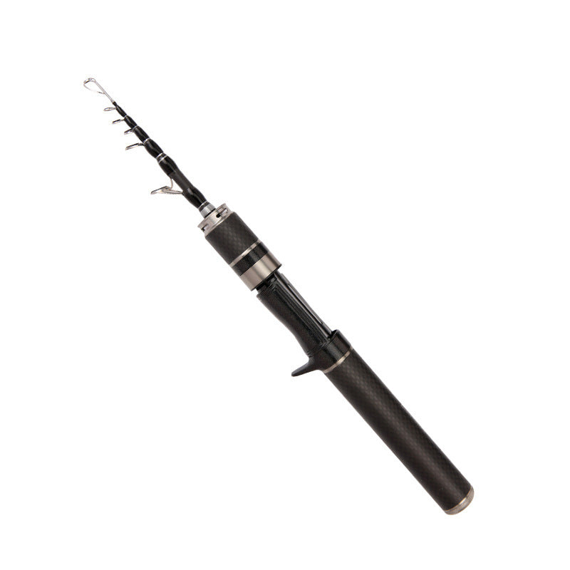 Portable Ultra - Short Carbon Fiber Telescopic Fishing Rod: 1.5m/1.68m/1.8m Options Sea Fishing