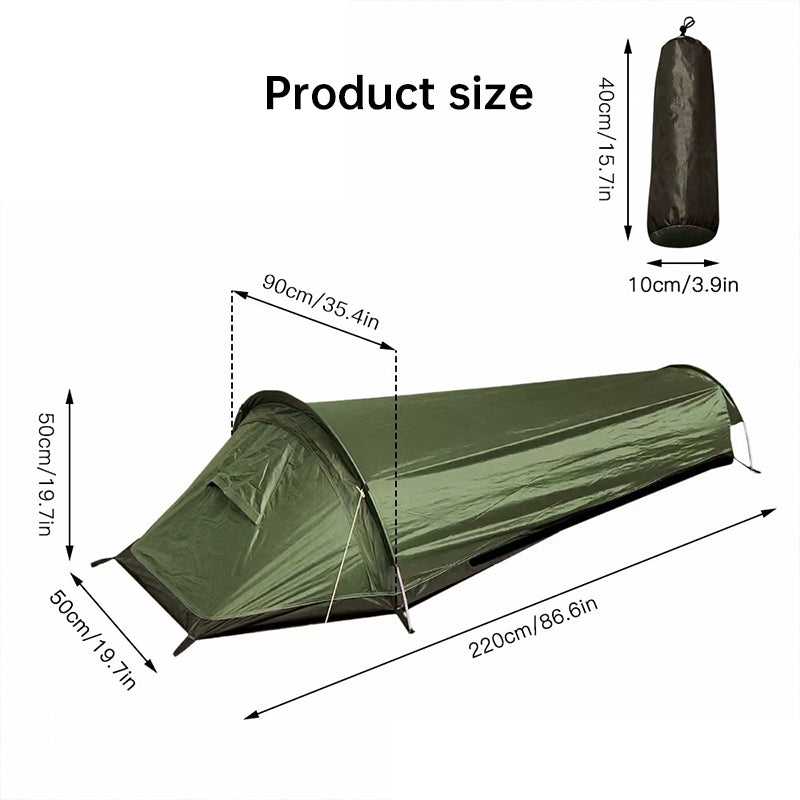 Lightweight single - person camping tent, outdoor camping sleeping bag,hikinggear, 2025