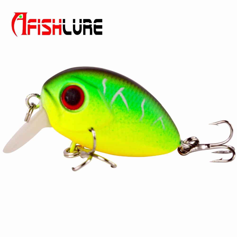 AFISHLURE  36mm 3.5g Crank Bait Hard Plastic Artificial Fishing Lure Fake carp Wobbler