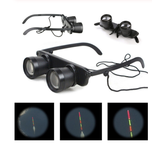 Portable Glasses Style Telescope Magnifier Binoculars For Fishing Hiking Concert Sport