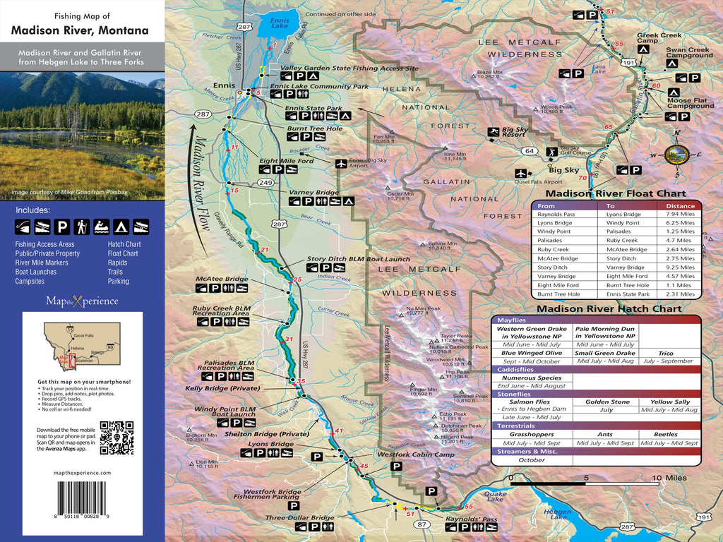 Madison River Montana Fly Fishing Map | Public Access Guide
