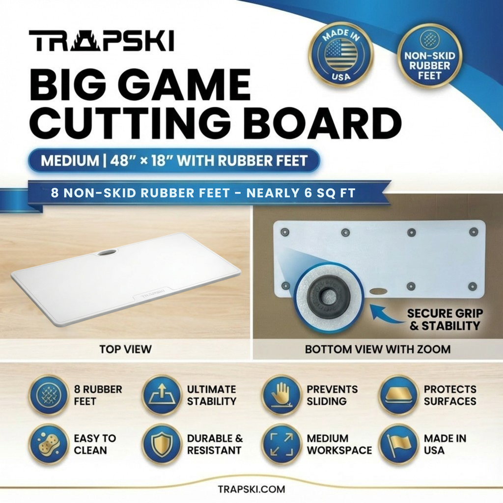 Big Game Cutting Chopping Board 3/8 Inch Thick | Food-Grade
