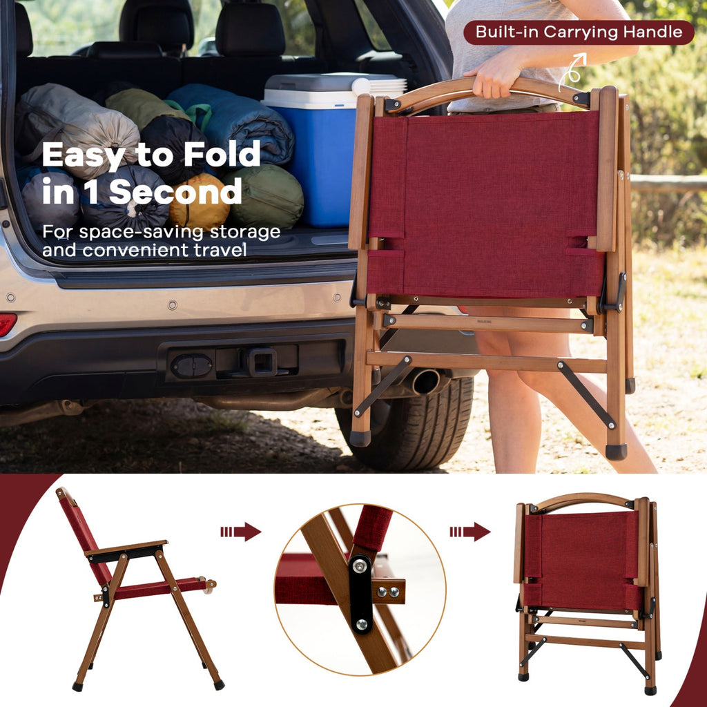 Portable and Lightweight Folding Camping Chair for Patio Picnic Leisure Fishing Travel