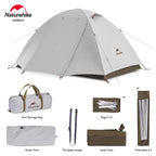Naturehike Camping Tent 2-3 People Waterproof UPF50+ Camping Tent Outdoor Ultralight