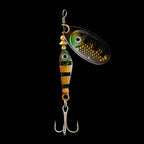 Rotating Metal Spinner Fishing Lure 9.1g 7cm – Sequin Hard Bait with Treble Hook for Bass, Pike, Carp & Trout