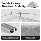 Naturehike Camping Tent 2-3 People Waterproof UPF50+ Camping Tent Outdoor Ultralight