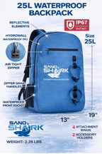 25L Waterproof Backpack – Submersible w/ Airtight Zipper.