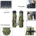 Cylinder Outdoor Fishing Bag Multifunctional Fishing Rod Bag Sea Rod Fishing Gear Bag