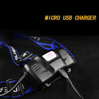 Adjustable USB Rechargeable IR Sensor Super Bright Headlight Battery For Long Working Time LED Headlamp Fishing  Waterproof Head Light Lamp Perfect For Running  Camping