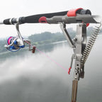 Automatic Stainless Steel Fishing Double Spring Angle Pole Foldable Anti-Rust Steel Fishing Pole Holder Fishing Accessories