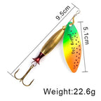 FISH KING Metal Spinner Lure | Long Cast Hard Bait for Bass, Pike, and Saltwater Fishing