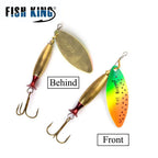 FISH KING Metal Spinner Lure | Long Cast Hard Bait for Bass, Pike, and Saltwater Fishing
