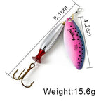 FISH KING Metal Spinner Lure | Long Cast Hard Bait for Bass, Pike, and Saltwater Fishing