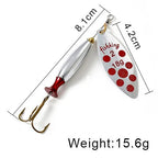 FISH KING Metal Spinner Lure | Long Cast Hard Bait for Bass, Pike, and Saltwater Fishing