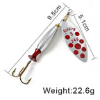 FISH KING Metal Spinner Lure | Long Cast Hard Bait for Bass, Pike, and Saltwater Fishing