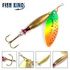 FISH KING Metal Spinner Lure | Long Cast Hard Bait for Bass, Pike, and Saltwater Fishing