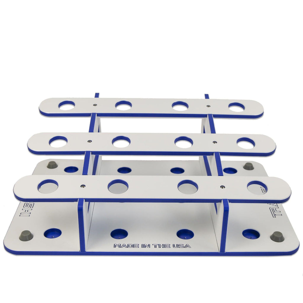 Made in the USA Fishing Rod Rack | 12 Pole Waterproof Wash-down | Dock, Garage, Boat Storage