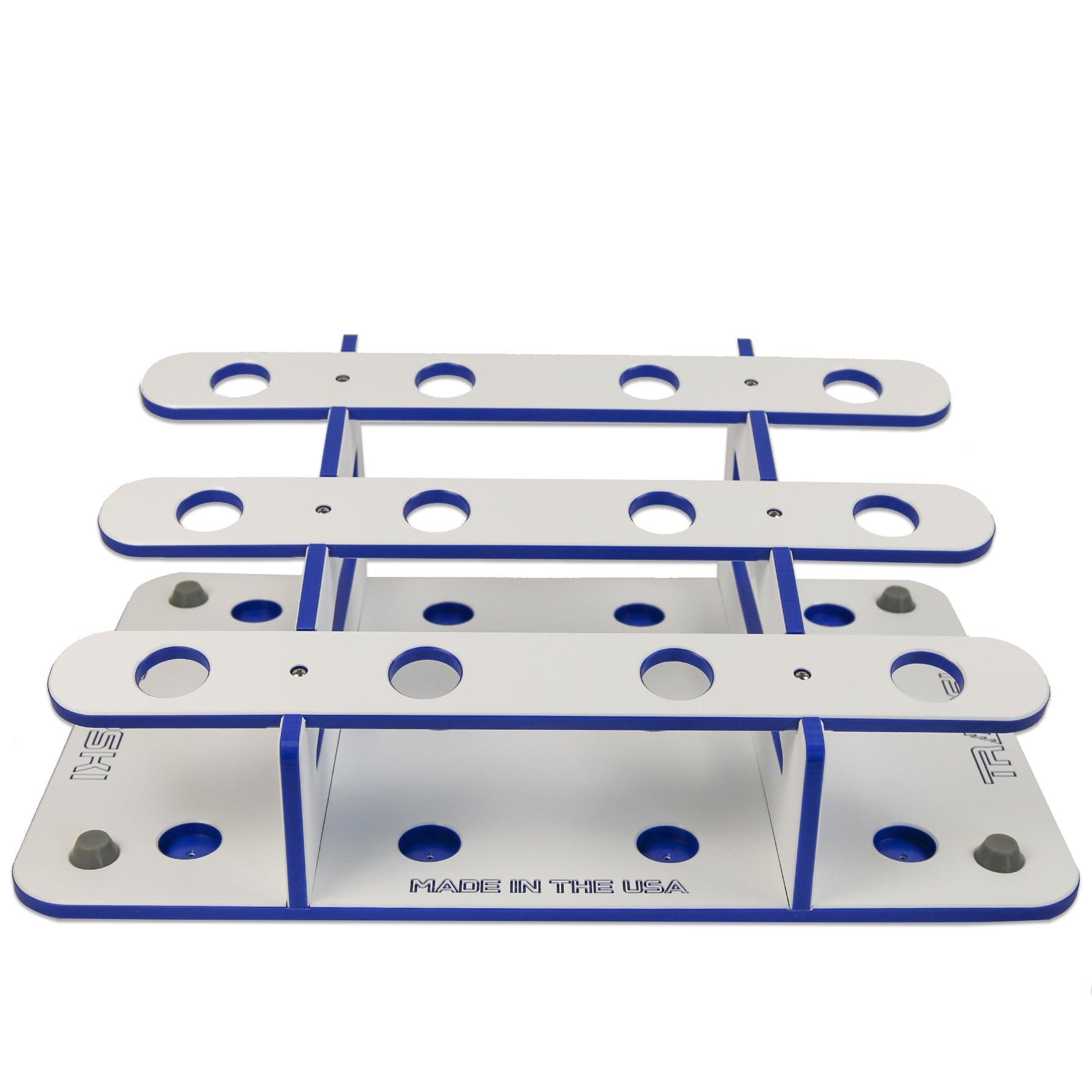 Made in the USA Fishing Rod Rack | 12 Pole Waterproof Wash-down | Dock, Garage, Boat Storage