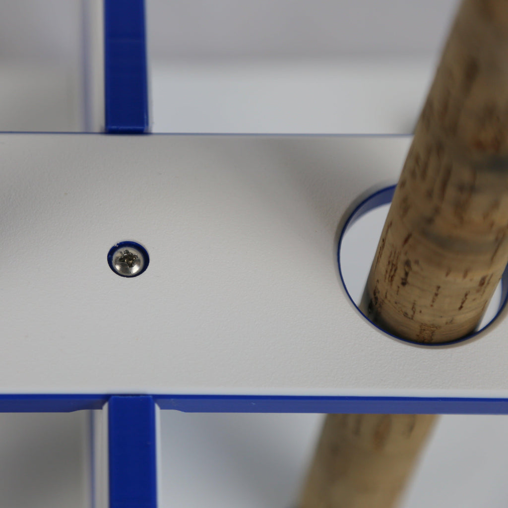 Made in the USA Fishing Rod Rack | 12 Pole Waterproof Wash-down | Dock, Garage, Boat Storage