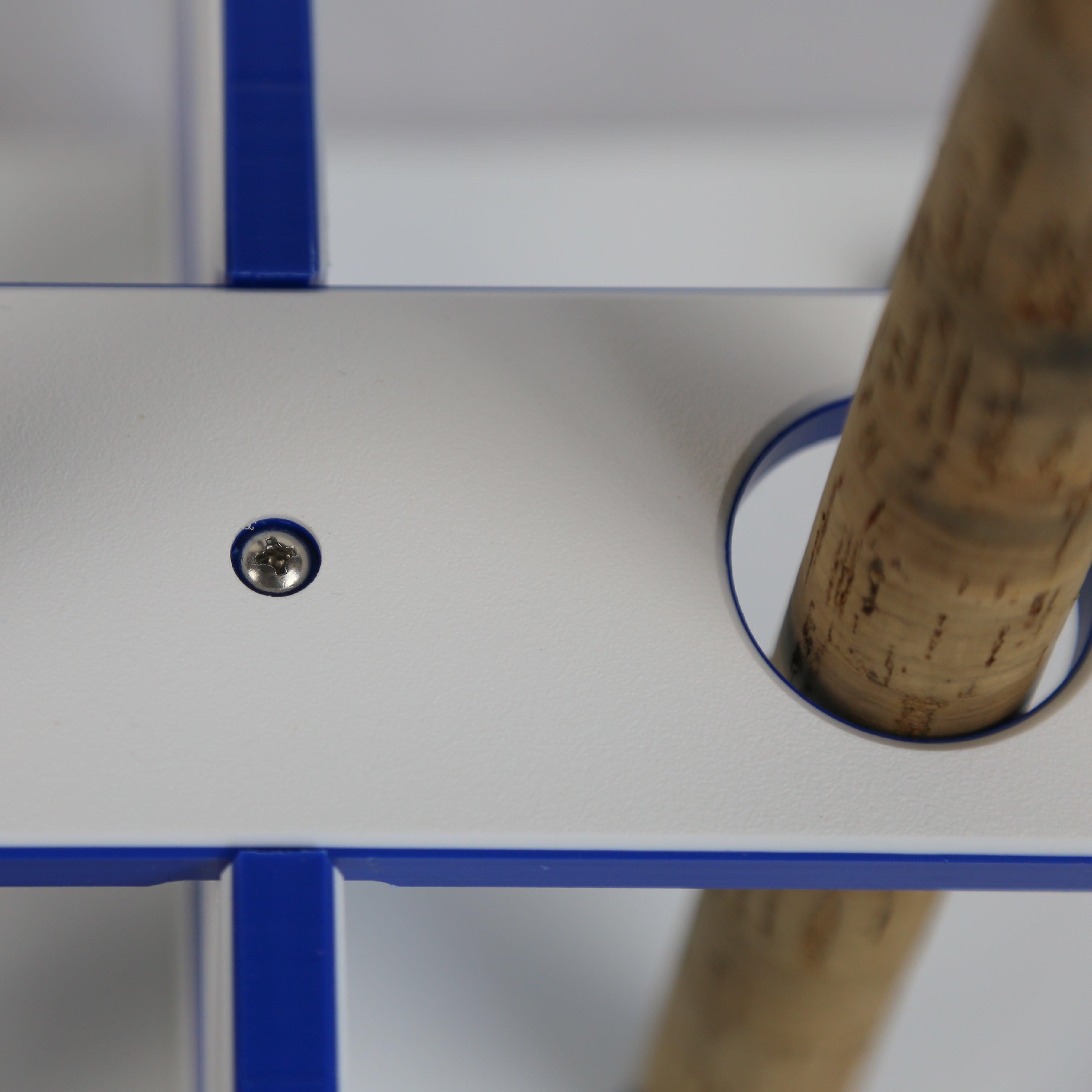 Made in the USA Fishing Rod Rack | 12 Pole Waterproof Wash-down | Dock, Garage, Boat Storage