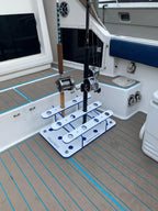 Made in the USA Fishing Rod Rack | 12 Pole Waterproof Wash-down | Dock, Garage, Boat Storage