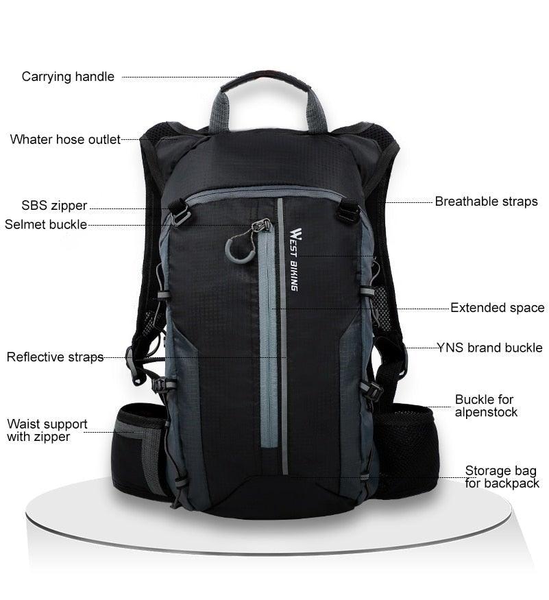 Bike Bags Portable Waterproof Backpack Cycling Water Bag Outdoor Sport Climbing Hiking