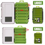 Double-Sided Fishing Tackle Box | Lightweight Lure Organizer for Anglers