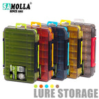 Double-Sided Fishing Tackle Box | Lightweight Lure Organizer for Anglers