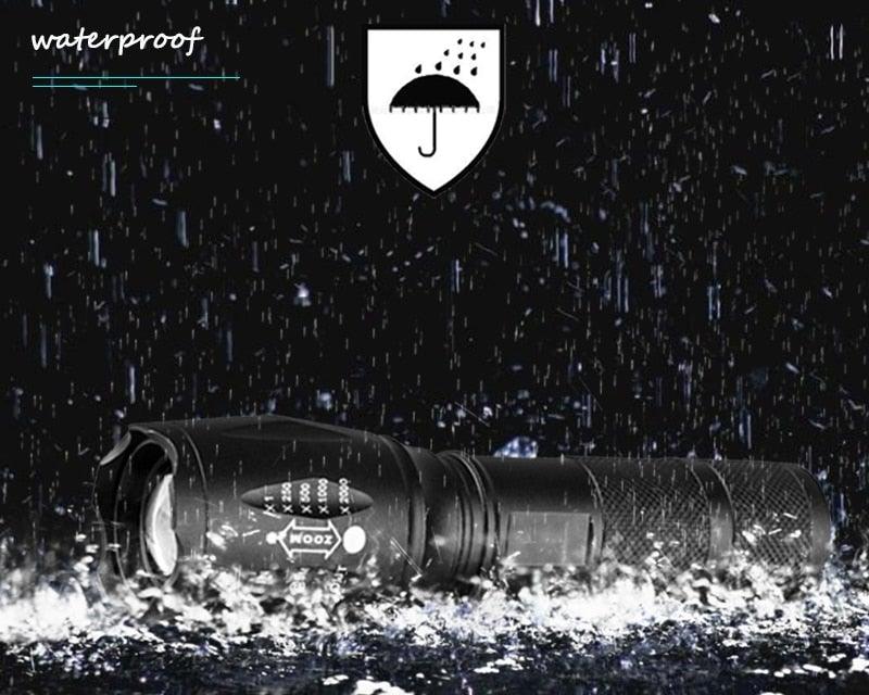 Waterproof Z45 Led Flashlight Ultra Bright Waterproof MINI Torch T6/L2/V6 zoomable