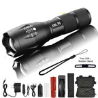 Waterproof Z45 Led Flashlight Ultra Bright Waterproof MINI Torch T6/L2/V6 zoomable