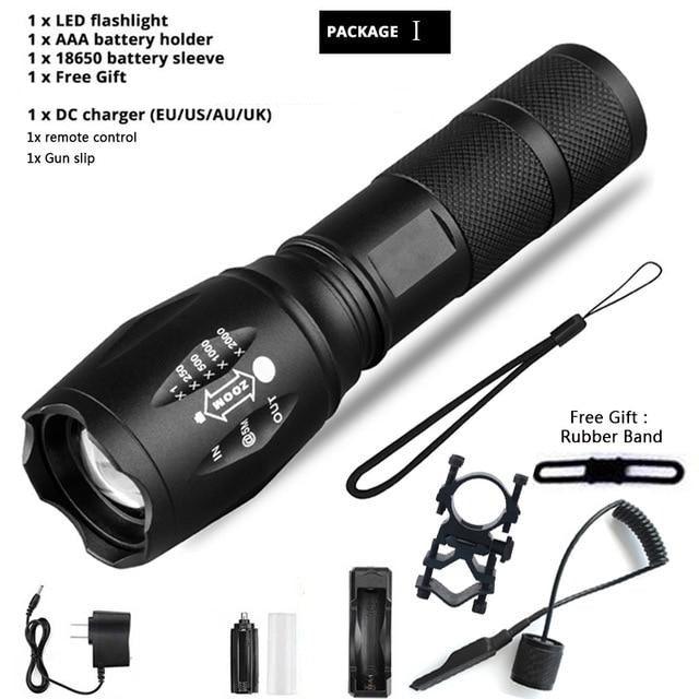 Waterproof Z45 Led Flashlight Ultra Bright Waterproof MINI Torch T6/L2/V6 zoomable