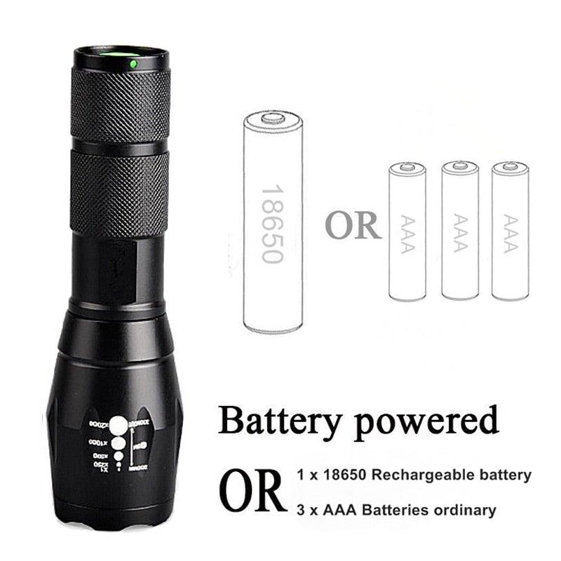 Waterproof Z45 Led Flashlight Ultra Bright Waterproof MINI Torch T6/L2/V6 zoomable