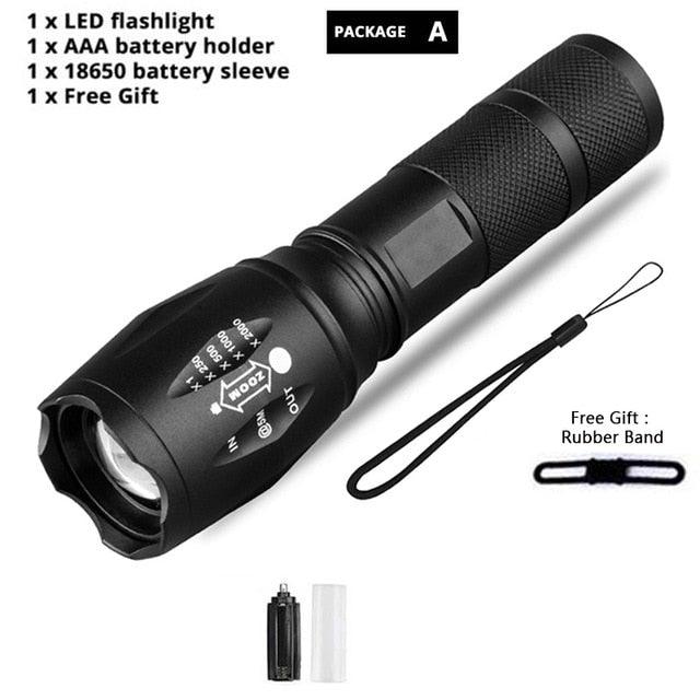 Waterproof Z45 Led Flashlight Ultra Bright Waterproof MINI Torch T6/L2/V6 zoomable