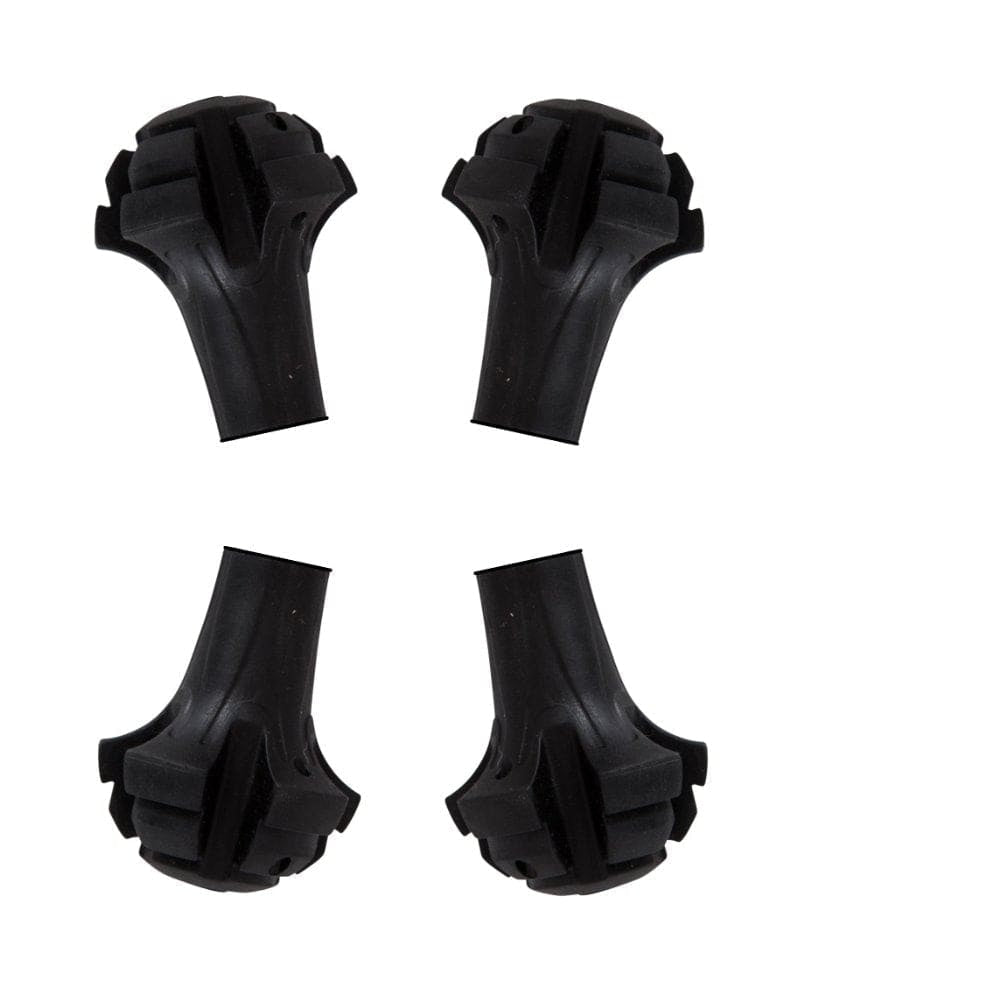 Four Pack of Extra Durable Rubber Replacement Tips (Replacement Feet Paws Trekking Poles - Most Hiking