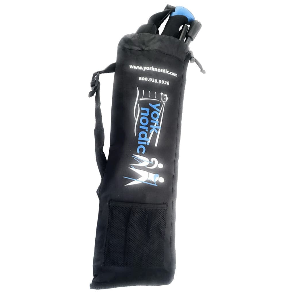 Travel Folding Walking & Hiking Poles - 13.5 in with Rubber Feet, Baskets, and Bag - Available in 3 Sizes