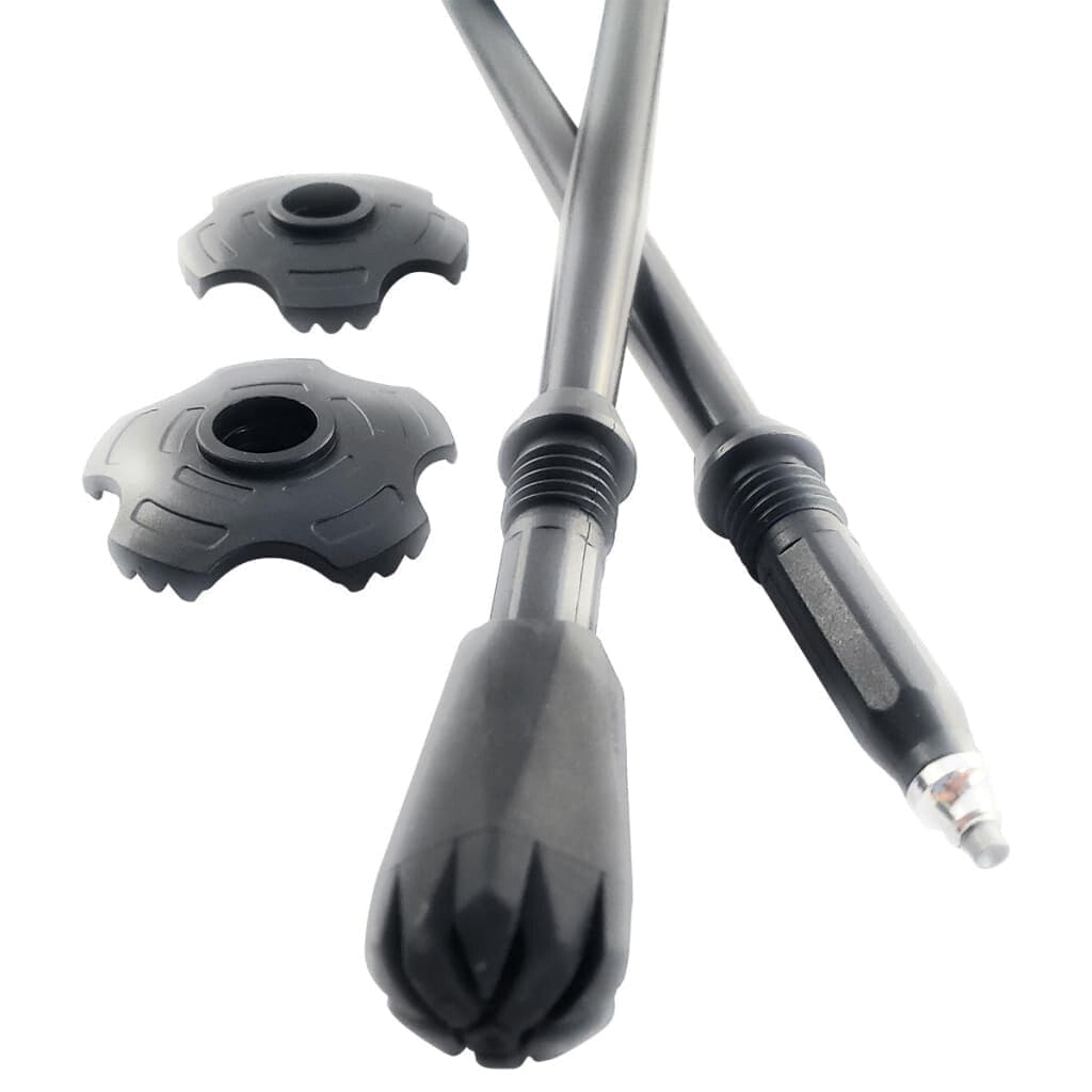 Travel Folding Walking & Hiking Poles - 13.5 in with Rubber Feet, Baskets, and Bag - Available in 3 Sizes
