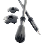 Travel Folding Walking & Hiking Poles - 13.5 in with Rubber Feet, Baskets, and Bag - Available in 3 Sizes